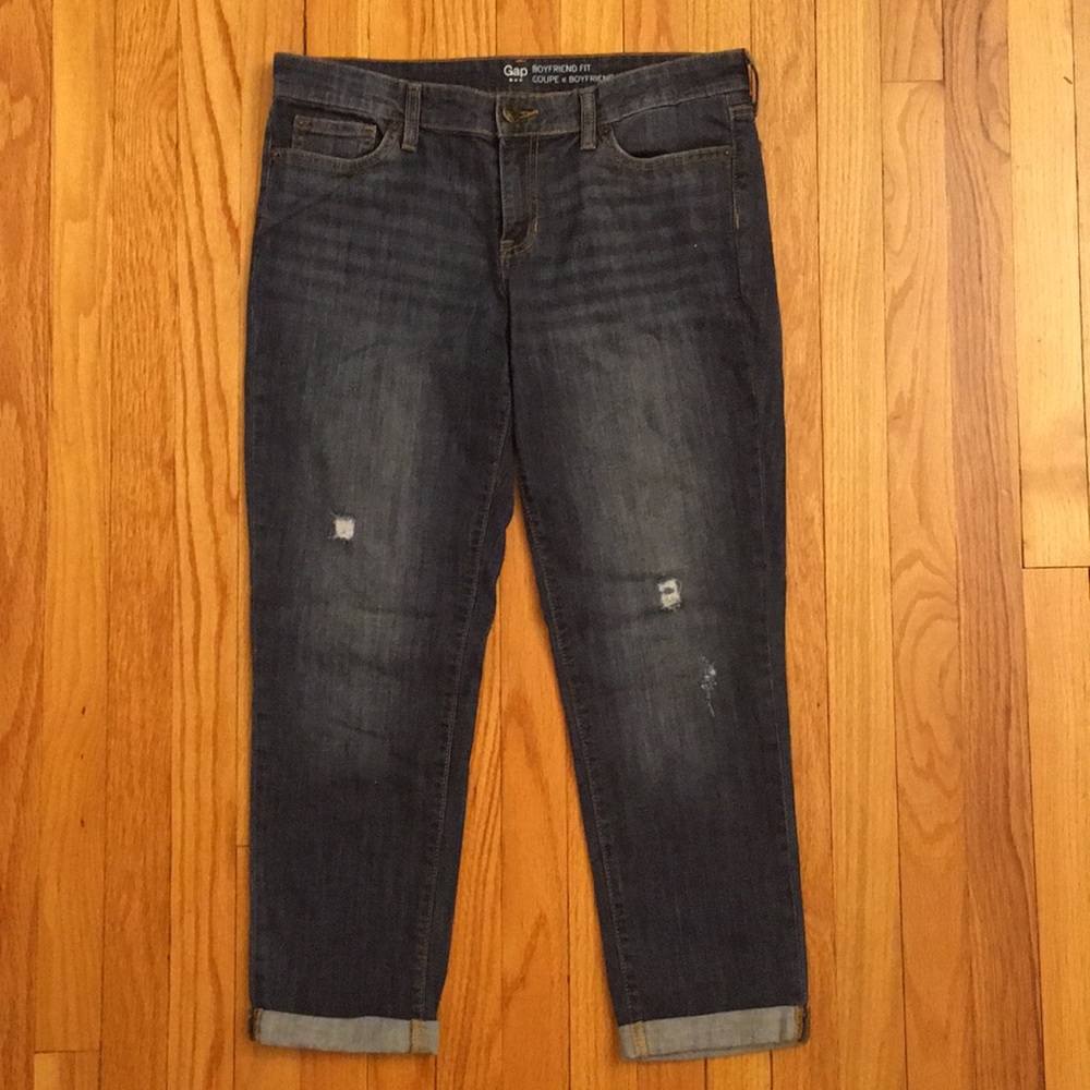 GAP Boyfriend Fit Size 10 Denim Capris - Picture 1 of 7